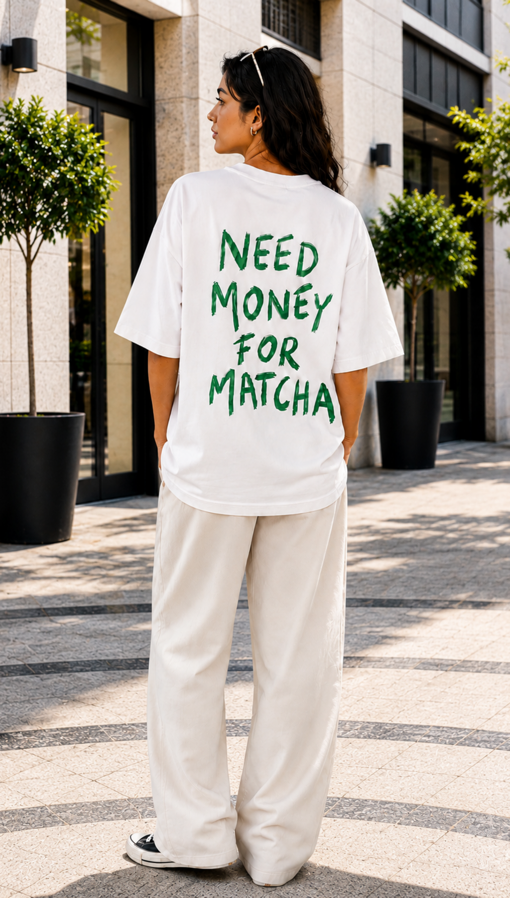 Need Money For Matcha Oversized T-Shirt