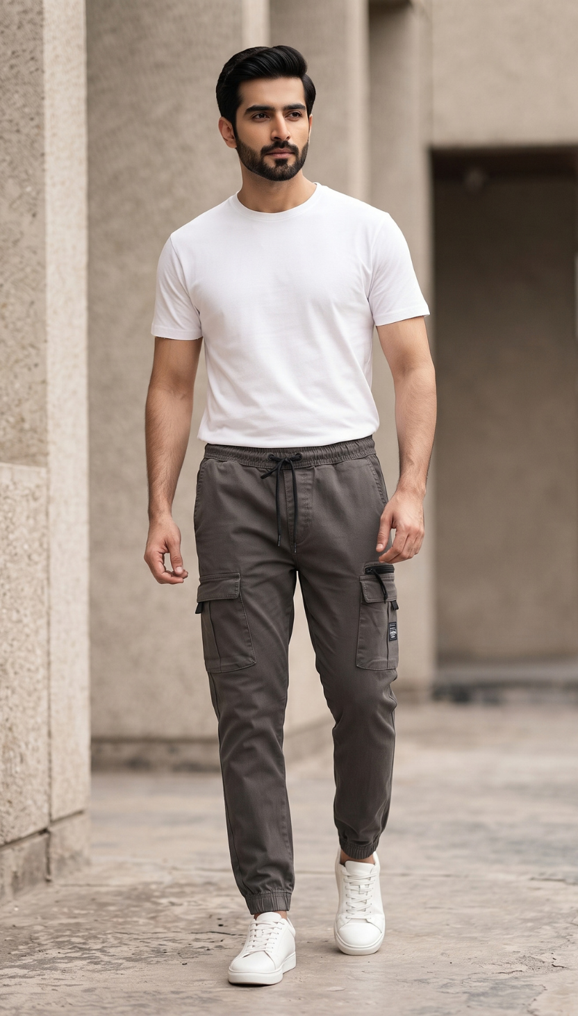 Mens Cargo Jogger Pants